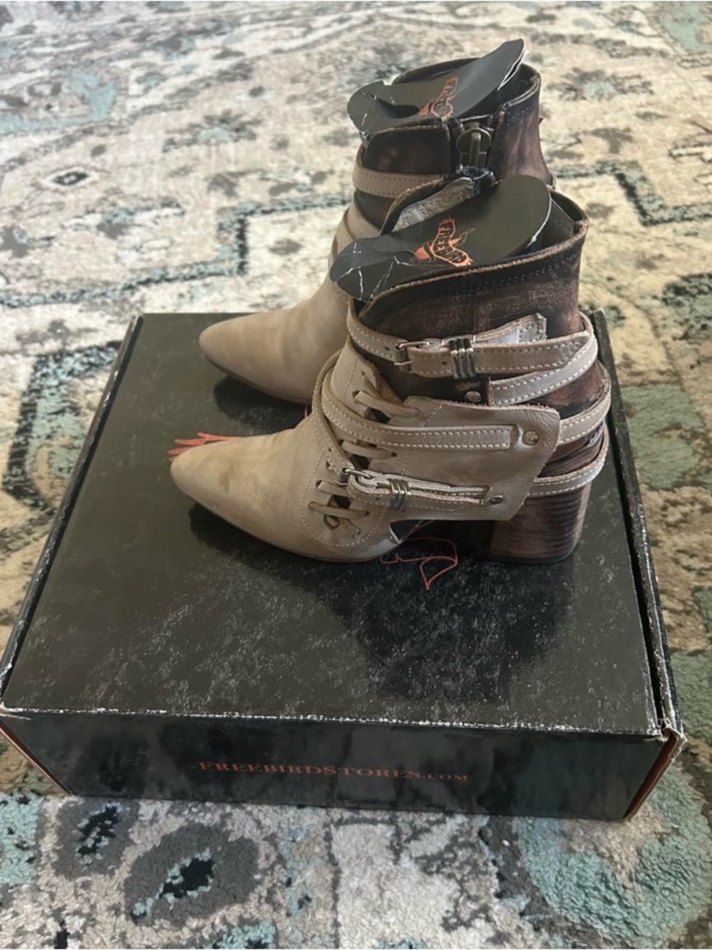 Jerome Freebird Leather Boots Size 7 Original Packaging
